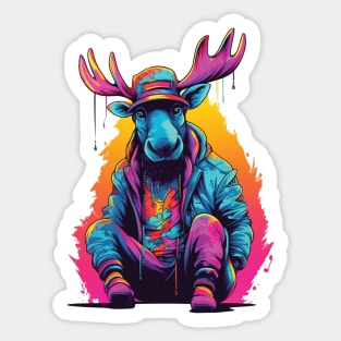 Moose Tracks Sticker